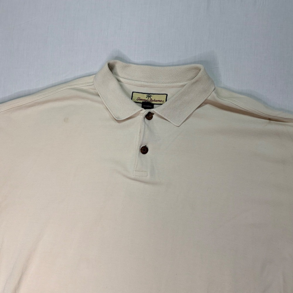 Tommy‎ Bahama Men's Silk Cotton Blend Polo Shirt, Palm Tree Logo, Casual